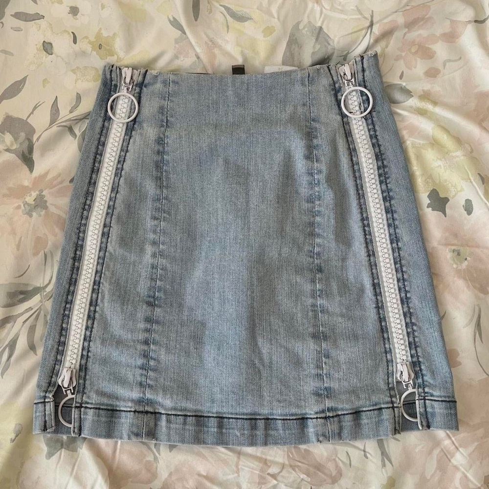 Denim Mini Skirt